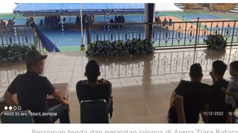 Persiapan pelantikan pejabat Barito Utara di Tiara Batara, Minggu 11 Desember 2022 (Tegak Lurus)