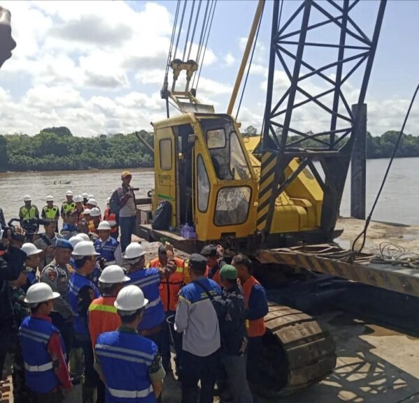 Lanjutan pembangunan  Jembatan Sikan-Tumpung Laung di Kabupaten Barito Utara (TegakLurus.Net) 