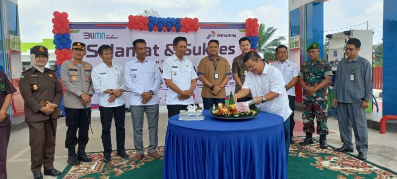 Peresmian SPBU di Desa Hajak, Rabu 30 Agustus 2023 (tegaklurus) 