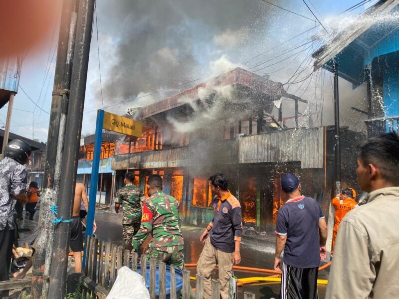 Kebakaran di Muara Teweh Jumat 1 September 2023 siang (tegaklurusnet) 