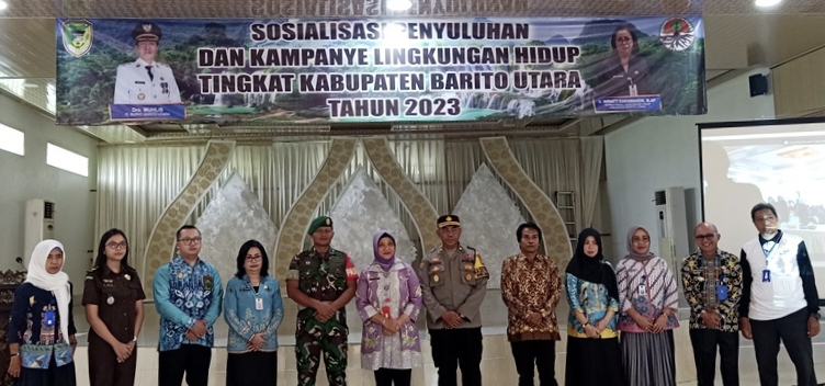 Dinas LH (Lingkungan Hidup) Barito Utara melaksanakan kegiatan sosialisasi penyuluhan dan kampanye lingkungan hidup, Kamis 23 November 2023.(tegaklurus.net/dor abrams he)