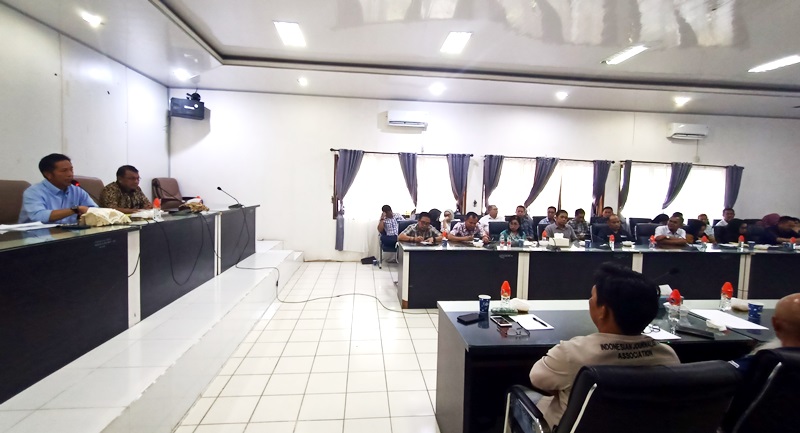 Pj Bupati Barito Utara merilis pencapaian program dan kegiatan pembangunan tahun 2023, Minggu 31 Desember 2023.(tegaklurus.net/melki)