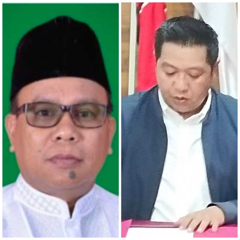 H Gogo Purman Jaya dan Felix Tingan.(Tegaklurus.net/melki) 