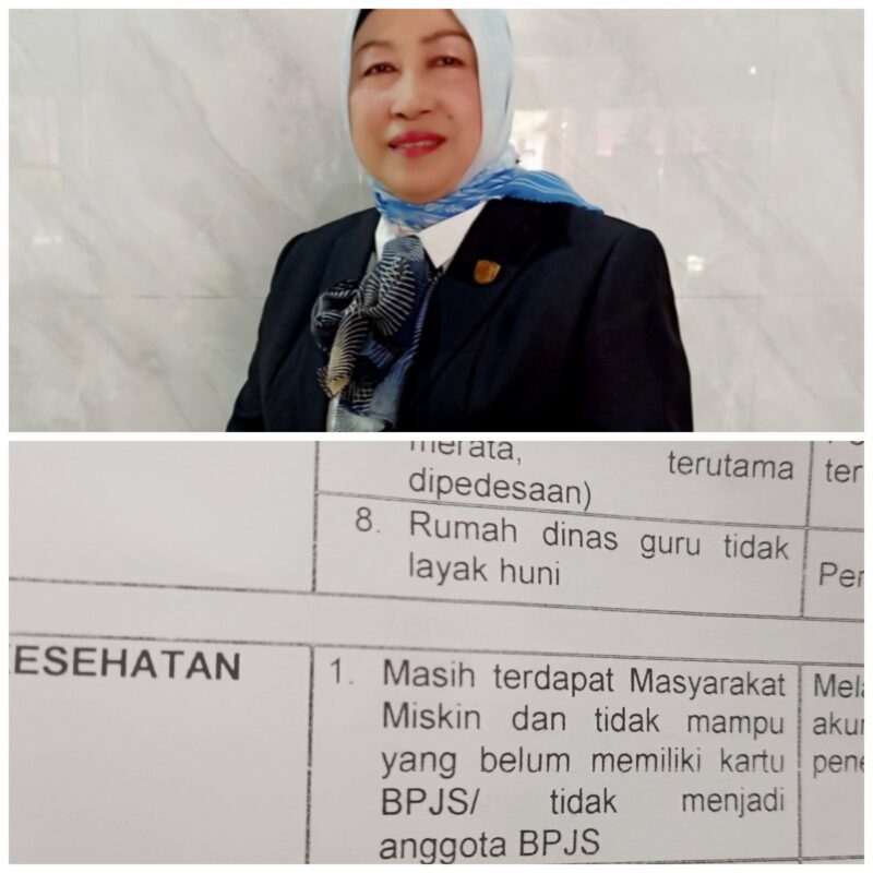 Ketua DPRD Barito Utara Mery Rukaini (atas). Dokumen rekomendasi terhadap LKPj Bupati 2023 (bawah).(Tegaklurus.net/hersan) 