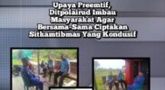 Ditpolairud Polda Kalteng melalui Mako Perwakilan mengimbau masyarakat untuk bersama menciptakan situasi keamanan dan ketertiban lingkungan yang kondusif di Desa Tanjung Putri, Kabupaten Kotawaringin Barat (Kobar), Kamis, 27 Februari 2025 siang.(dok : Ditpolairud Polda Kalteng)