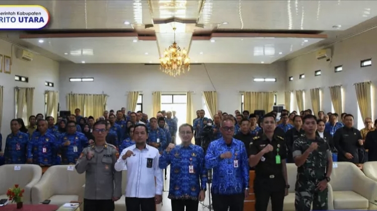 Asisten Sekda Barito Utara menghadiri dan membuka  Musrenbang RKPD Kabupaten Barito Utara tahun 2026, Senin, 17 Maret 2025.(dok Diskominfosandi Barito Utara) 