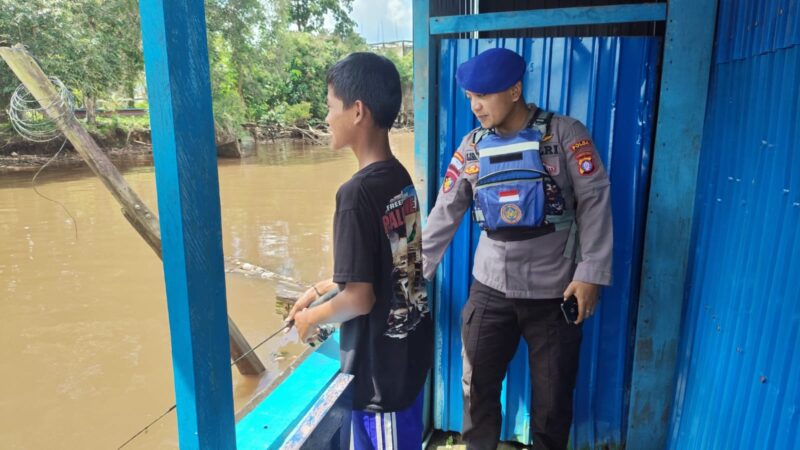 KP XVIII-2002 Ditpolairud Polda Kalteng melaksanakan patroli dan sambang rutin di Kabupaten Pulang Pisau, Senin, 19 Mei 2025.(ist : Ditpolairud Polda Kalteng)