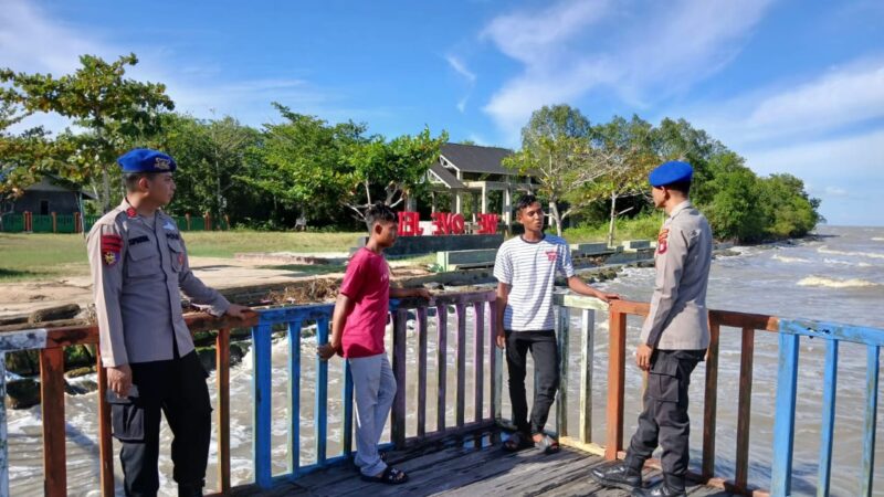 Ditpolairud Polda Kalteng melalui Mako Perwakilan DAS Jelai, melaksanakan kegiatan Pengamanan (pam) di sekitar area pantai