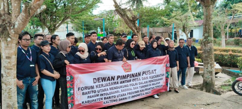 FKAD&K Barito Utara, mendeklarasikan dukung tm PSU Pilkada tanpa isu SARA, ujaran kebencian, dan konflik sosial, Senin, 21 Juli 2025.(ist : FKAD&K Barito Utara)