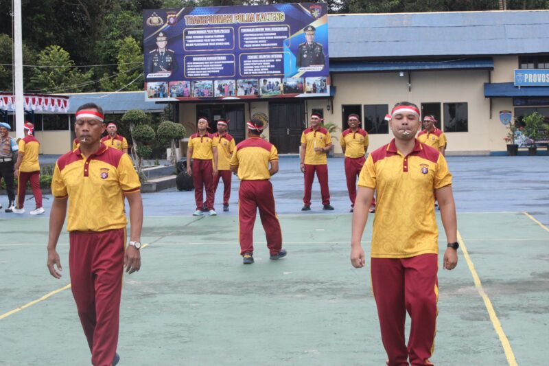Ditpolairud Polda Kalteng, menggelar serangkaian perlombaan memperingati HUT ke-80  Kemerdekaan Republik Indonesia, Jumat, 15 Agustus 2025.(ist/Ditpolairud Polda Kalteng) 