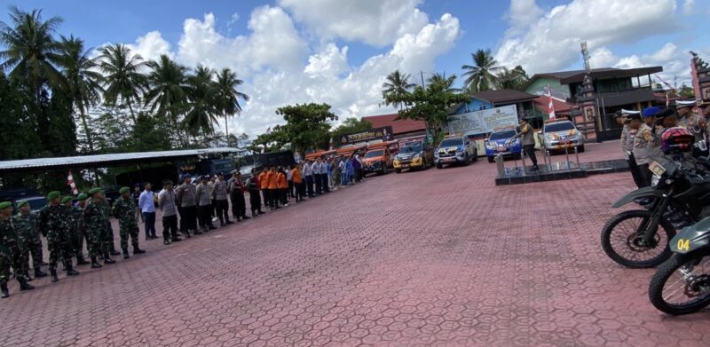 Polres Barito Utara, Kalimantan Tengah, menggelar patroli gabungan skala besar dengan melibatkan TNI dan berbagai komponen, pada hari Selasa  2 September 2025, sejak pukul 09.00 WIB.(ist : Ditpolairud Polda Kalteng)  