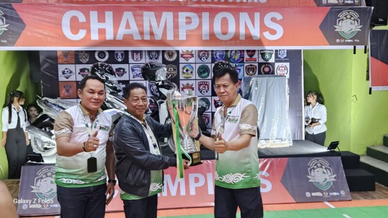 Bupati Heriyus membuka Open Tournament Futsal Mura Hebat Season I
