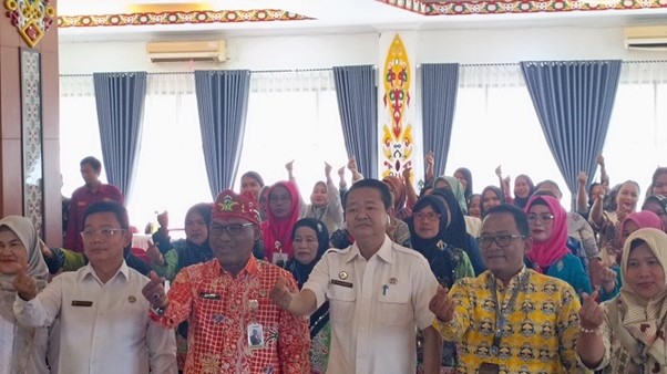 Bimbimbingan Teknis (Bimtek) bagi para Kader Bina Keluarga Remaja (BKR) dan kader Bina Keluarga Lansia (BKL), Rabu (20/8/2025)