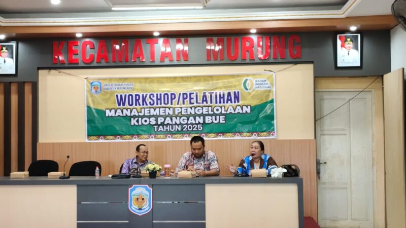 DKP Mura melaksanakan Pelatihan Manajemen Pengelolaan Kios Pangan, bertempat di Kantor kecamatan Murung, Kamis (2/10/2025)