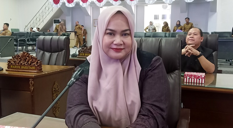Legislator Barito Utara/PPP Wardatun Nur Jamilah.(hersan/tegak lurus.net)