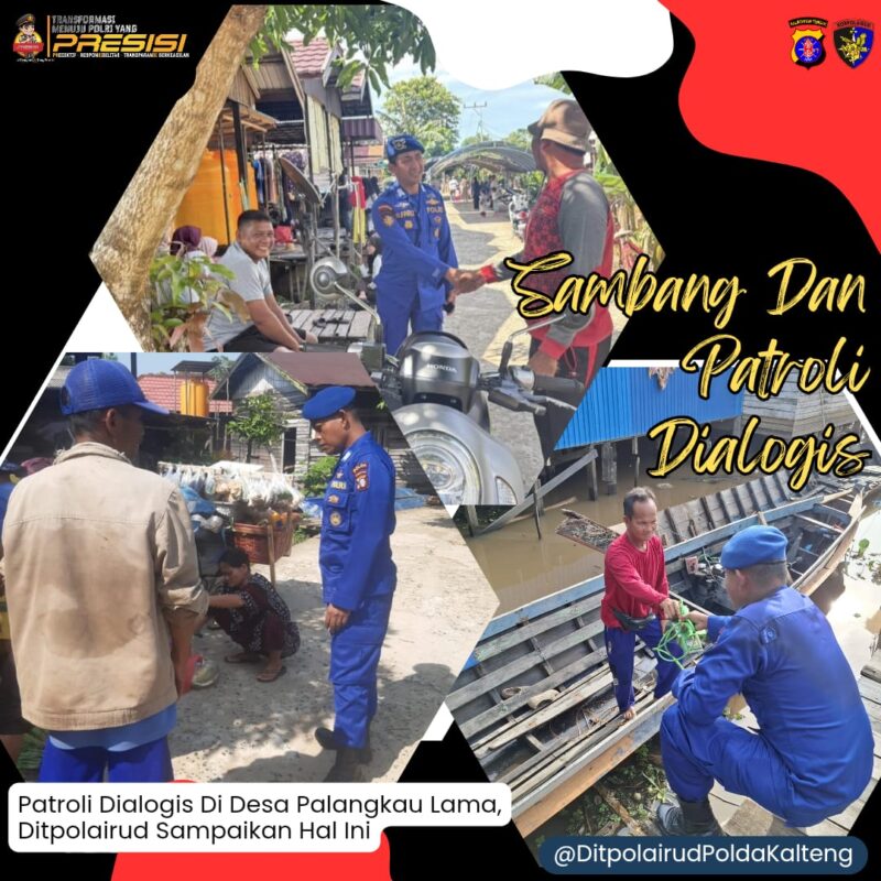 Ditpolairud Polda Kalteng melalui personel Mako Perwakilan Palangkau Lama melaksanakan kegiatan sambang warga di Desa Palangkau Lama, Kabupaten Kapuas, Selasa, 16 Desember 2025.(dok : Ditpolairud Polda Kalteng) 