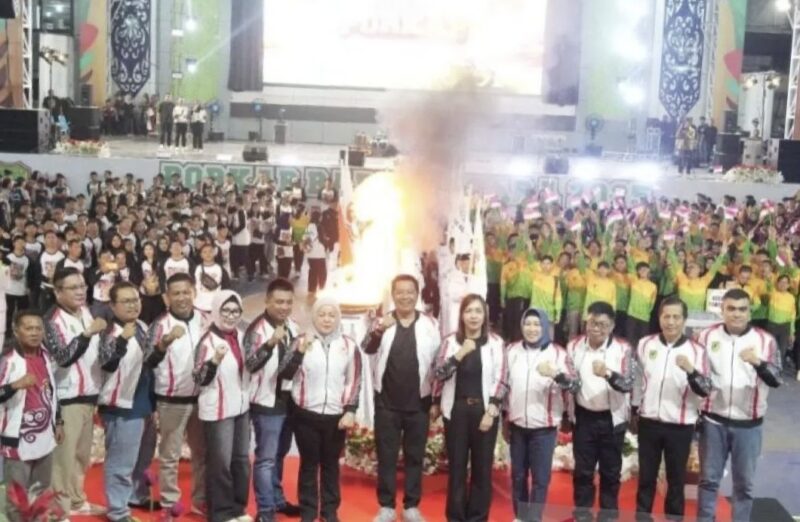Pembukaan Porkab Barito Utara 2025 di Muara Teweh, Sabtu, 6 Desember 2025.(Diskominfosandi Barito Utara)