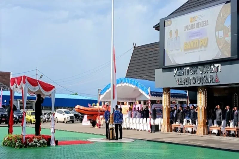 Apel  peringatan Hari Bakti ke-80 PU di Muara Teweh, Rabu, 3 Desember 2025.(Diskominfosandi)
