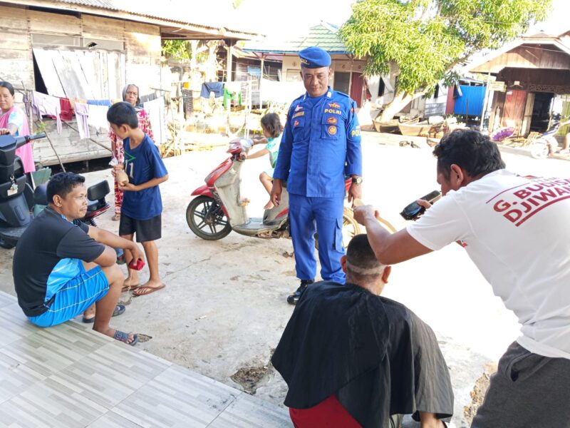 Ditpolairud Polda Kalteng Mako Perwakilan Palangkau Lama, mengajak masyarakat perairan mewaspadai penyalahgunaan narkoba, Sabtu, 24 Januari 2026.(foto : Ditpolairud Polda Kalteng) 