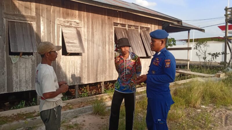 Berinisiatif meningkatkan keamanan dan kesadaran hukum di wilayah pesisir, Ditpolairud Polda Kalteng Mako Perwakilan DAS Arut sambangi Desa Binaan, Rabu, 28 Januari 2026.(ist/Ditpolairud Polda Kalteng)