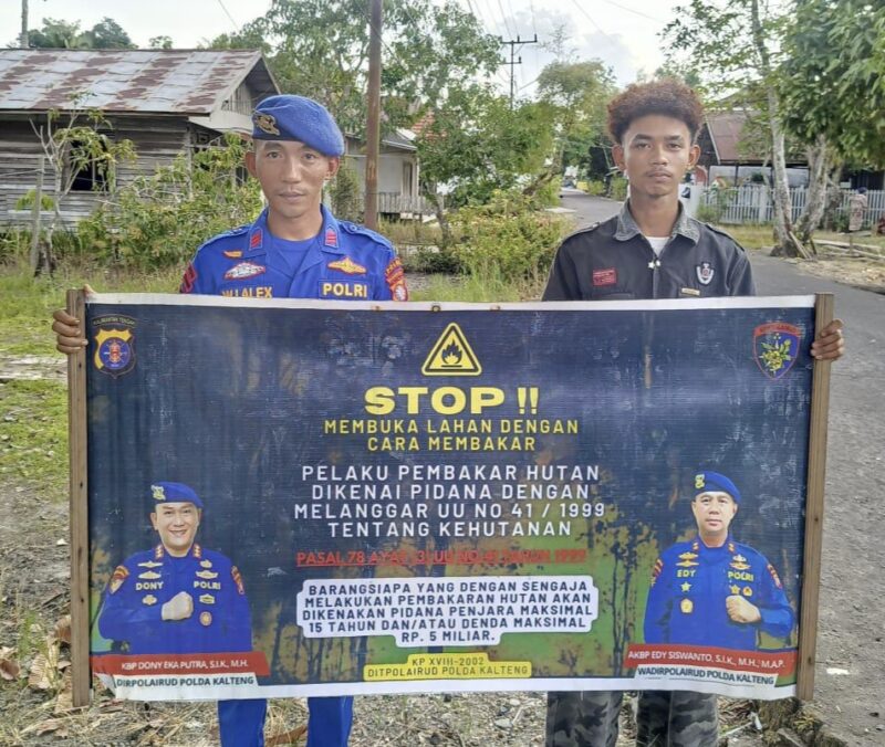 Ditpolairud Polda Kalteng Kapal Polisi XVIII-2002 melaksanakan mitigasi bencana di Kabupaten Pulang Pisau, Senin, 26 Januari 2026.(ist/Ditpolairud Polda Kalteng)
