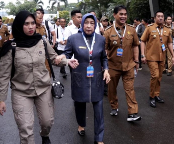 Ketua DPRD Barito Utara (Partai Demokrat) Mery Rukaini bersama Bupati Shalahuddin, dan Wabup Felix SY.Tingan, menghadiri Rakornas 2026 di Sentul, Bogor, Senin, 2 Februari 2026.(ist/Prokopim Setda Barito Utara)