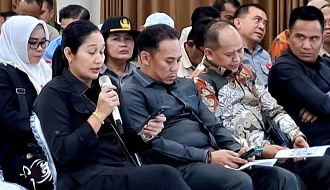 Para anggota Kabupaten DPRD Barito Utara Naruk Saritani, Suhendra, Parmana Setiawan, dan Hasrat, menghadiri Musrenbang RKPD, lalu menyampaikan aspirasi kepada pemerintah di Kecamatan Montallat, Jumat, 6 Februari, 2026.(Foto dok Setwan Barito Utara)
