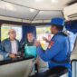 Ditpolairud Polda Kalteng jajaran Kapal Polisi (KP) XVIII-2006 wilayah patroli DAS Mentaya, Pelabuhan Bagendang, Kabupaten Kotawaringin Timur, menggalakkan sosialisasi tentang bahaya narkoba di atas kapal, Jumat, 29 Mei 2026 pagi.(Foto Ditpolairud Polda Kalteng)
