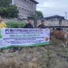 Perusahaan besar sawit (PBS) dan Pabrik Pengelolaan Kelapa Sawit (PKS) PT. Multipersada Gatramegah atau MPG merayakan Idul Adha 1447 H dengan membagikan 13 hewan kurban di lingkungan masyarakat dan karyawan, Rabu, 27 Mei 2026.(Foto Ist/PT MPG)