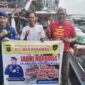 Ditpolairud Polda Kalteng melalui KP XVIII-1004 mengedukasi masyarakat pesisir DAS Mentaya tentang bahaya narkoba, Rabu, 10 Juni 2026.(Ist/Ditpolairud Polda Kalteng)