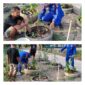 Personel Mako Perwakilan DAS Kahayan Bahaur Ditpolairud Polda Kalteng menjalankan program ketahanan pangan  di Desa Tanjung Perawan, Kecamatan Kahayan Kuala, Kabupaten Pulang Pisau, Rabu, 22 Juli 2026.(Foto/Mako Perwakilan DAS Kahayan Bahaur Ditpolairud Polda Kalteng) 