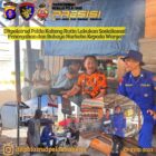 Ditpolairud Polda Kalteng Kapal Patroli KP XVIII-2001 menyosialisasikan pencegahan dan bahaya narkotika di Daerah Aliran Sungai (DAS) Barito, Buntok, Kabupaten Barito Selatan, Minggu, 5 Juli 2026.(Foto/KP XVIII-2001 Ditpolairud Polda Kalteng)