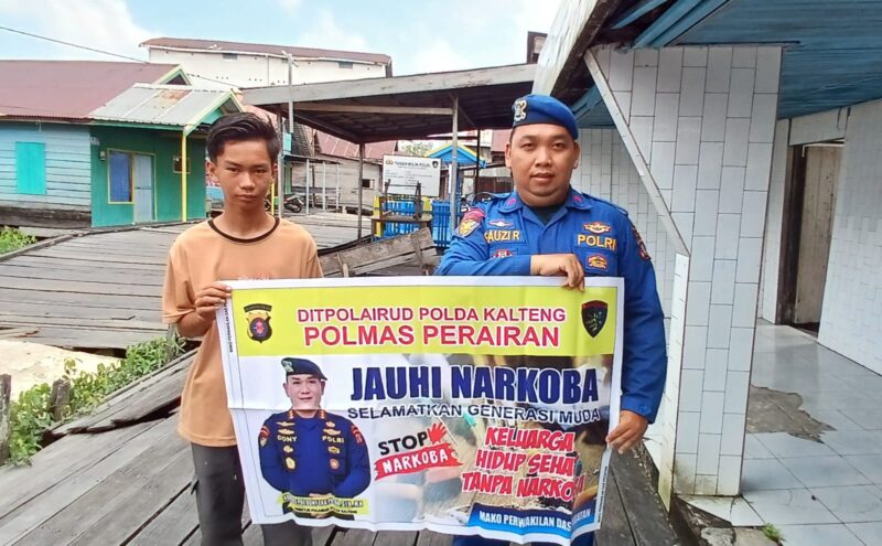 Petugas KP XVIII-Ditpolarud Polda Kalteng melalui kontinyu menjaga kamtibmas perairan di wilayah hukum Pegatan, DAS Katingan, Sabtu, 11 Juli 2026. (Foto/Ditpolairud Polda Kalteng)