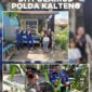 Anggota KP XVIII-1004 Ditpolairud Polda memperkuat ketahanan pangan di desa binaan demi mewujudkan Indonesia mandiri pangan, Senin, 20 Juli 2026.(Foto/KP XVIII-1004 Ditpolairud Polda Kalteng)