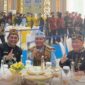 Bupati Barito Utara Shalahuddin, duduk di samping Gubernur Kalteng Agustiar Sabran  menghadiri Puncak Peringatan Hari Jadi ke-67 Kabupaten Barito Selatan di Buntok, Senin, 21 September 2026.(Foto/Diskominfosandi Barito Utara) 
